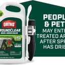 Ortho GroundClear Weed & Grass Killer with Comfort Wand - Kills Dandelions, Chickweed, Crabgrass, Moss & More, OMRI Listed, Ready-to-Use Grass and Weed Killer Spray, 1 gal.