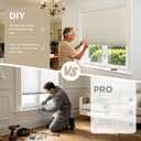 Joydeco Cordless Light Filtering Cellular Shades, 35" W x 64" H, Beige