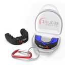 Sports Mouth Guard for Boxing, Football, MMA, Wrestling, Muay Thai, Hockey & Lacrosse Custom Fit Mouthguard for Men, Women, Kids & Youth Case Included, Comfortable, BPA Free, Braces Compatible
