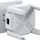 2024 WiFi Extender Signal Booster, WiFi Extender for Home Cover up to 1200Mbps (8500sq.ft), WiFi 2.4&5GHz Dual Band WPS WiFi Signal Strong Penetrability, 360 Coverage, Supports Ethernet Port(White)