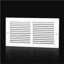 14x6 Return Air Grille Fits 14"W x 6"H Duct Opening,AC Air Return Vent Cover for Ceiling or Sidewall,Solid Steel HVAC Cold Air Return Vent Cover Without Filter Housing,Outer Dimension:15.75"WX7.75"H