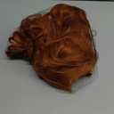 Rugelyss Long Wavy Wigs 28 Inches Natural Copper Fox Red Synthetic Kinky Curly Hair Wig for Women