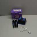 Mgaolo Upgraded Mini Karaoke Machine Toy for Kids, Portable Bluetooth Speaker with 2 Wireless Mics, Emoji & Colorful LED Lights, Home Travel & Party Play Gifts for Boys Girls (Blue)