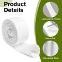 French Drain Fabric 100FT, 4-Inch Drain Sleeve Filter Sock for Perforated Pipes, Polyester Knit Drainage Filter Fabric for French Drains and Landscape Drainage (White)