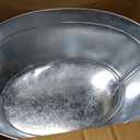 Large 6-Gallon Galvanized Tin Beverage Tub, 20x14x10 inches (Pack of 2)