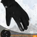 Cevapro Winter Thermal Gloves for Men Women, -20 Anti-Slip Waterproof Deerskin Suede Insulated Touchscreen Gloves., Medium