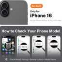 for iPhone 16 Case: with 360 Spin Magnetic Stand, Camera Control Button, Fit for MagSafe, Military Drop Protection, Protective Slim Phone Cover for iPhone16 with Ring Kickstand, 6.1", Black