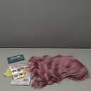 VCKOVCKO Pastel Wavy Wig With Air Bangs Women's Short Bob Purple Pink Wigs Curly Wavy Shoulder Length Pastel Synthetic Bob Wig for White Women Girls Daily Use Colorful Wigs(12", Purple Pink)