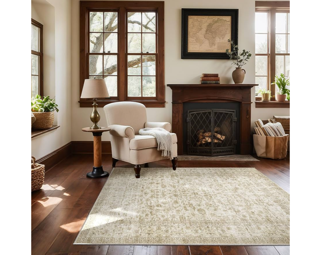 Machine Washable Throw Rugs for Entryway: Door Mat Indoor Entrance 4x6 Rug Small Area Rug Non Slip Low Pile Soft Kitchen Rugs for Front Door Indoor Entrance Entry Kids Room