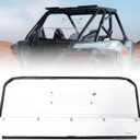 KEMIMOTO 2025 2026 Rear Vented Windshield Compatible with RZR PRO XP/PRO S,Pre-Installed Rubber Strip, Hard-Coated PC, UV-Resistant Rear Sliding Vented Window#2891091(Only 2-Seat)