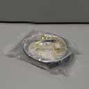 Spiked Studded Dog Collar, Genuine Leather Dog Collar, Adjustable Pet Collars for Small or Medium Pet (L, White)