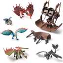 Dreamworks Dragons, 5-Pack Dragon Catcher Set with Hiccups Mangler Net Launcher, Kids Toys for Boys & Girls Ages 4 and up
