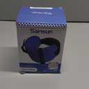 SARISUN Travel Pillows for Airplanes, Airplane Pillow for Long Flight, Airplane Head Strap with Eye Mask for Sleep, Travel Neck Pillow for Car Road Trip, 360 Support Headrest, Stop Bobblehead, Black