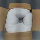 CPAP Pillow for Side Sleeping, HSA/FSA Sleep Apnea Pillow for All CPAP Masks Users to Reduce Air Leaks, Masks Pressure, Memory Foam with Cooling & Breathable Pillowcase for Side Back Sleeper (25.6*15.8*3.5/4.33inch, White)