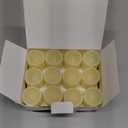 5plots Flameless Votive Candles Battery Operated 200+ Hours, Flickering Led Electric Fake Battery Tealights for Wedding Table Centerpieces Party Home Decor Decoration - Ivory (24 Pack)