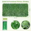 Bybeton Artificial Ivy Privacy Fence Screen - 40" X 120" UV-Anti Fake Leaves Vines - Patio Balcony Privacy, Garden, Backyard Greenery Wall Decor