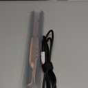 Hair Straightener 1 Inch Flat Iron and Curler 2 in 1 Titanium Ceramic Ionic Dual Voltage Straightener with Heat-Resistant Silicone, for Less Frizz, Shinier & Smoother (Black/Rose Gold)