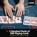 Comie Poker Chips,500PCS Poker Chip Set with Aluminum Travel Case,11.5 Gram Poker Set for Texas Holdem Blackjack Gambling