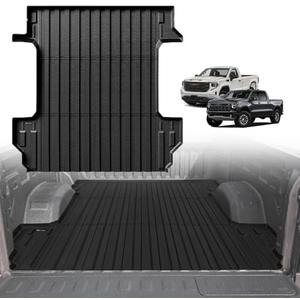 Amazon.com: TripleAliners Truck Bed Mat Compatible with 2019-2024 2025 2026 Chevy Silverado/GMC Sierra 1500 Accessories 5'8'' Vehicle Bed Perfectly Flush All Weather Protection TPE Heavy Duty Pickup Cargo Mat : Automotive
