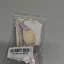 DOGWONG Airtag Cotton Hemp Dog Collar, Heavy-Duty Dog Collar with Airtag Holder Purple Collars Natural Fabric Cute Puppy Necklace for Small Medium Large Dogs, Size: Extra Small