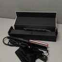 Hair Straightener - 2 in 1 Wet to Dry Hair Dryer and Straightener with High-Speed Airflow + Rapid Heat-Up + Customizable Temperature + LCD Display & Auto Shut-Off + No Heat Damage (Dark Black)