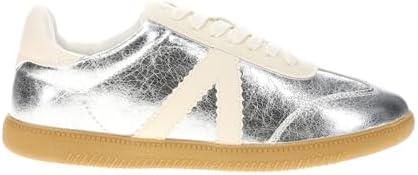 MIA Womens Klair Metallic Lace Up Sneakers Shoes Casual Size 8.5