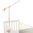 Baby Crib Mobile Arm,HBM 36 inch Wooden Mobile Arm for Crib Mobile Hanger for Crib Baby Girl Nursery Decor