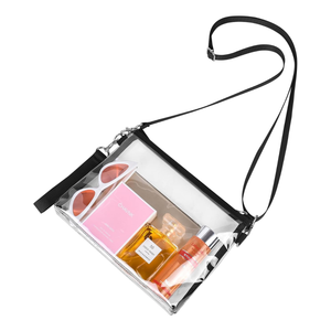 Clear Purse Stadium Approved Clear Bag with Removable Straps for Work Sporting Events and Concert 10 x 7.5 x 1.5 In