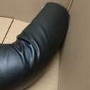 Saloniture 3/4 Round Massage Table Bolster Under-Knee Pillow Pad - 26 x 6 x 4-1/2 Inch - Black