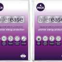 Set of 4 King AllerEase Pillow Protectors - Temperature Balancing,Allergist Recommended - Premium Breathable,Zippered Protectors,(Pack of 2)