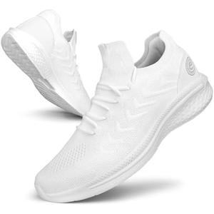 Pujcs Mens Walking Shoes Non Slip Running Shoes Breathable Slip on Sneakers Lightwight Gym Tennis Shoes for Men 46