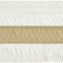 Artoid Mode Burlap Brown Farmhouse Rustic Placemats Set of 4,12x18 Inch Seasonal Holiday Hollow Table Mats Party Kitchen Dining Decoration, 4 Pieces