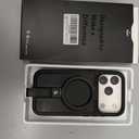 for iPhone 17 Pro Leather Case with Stand, Anti-Slip Grip Ring, Fits for MagSafe (Black, IP17 Pro-6.3inch)