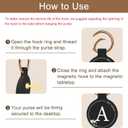 Magnetic Purse Holder - Handbag Hanger with Strong Magnetism, Beautiful Lily Hook for Women, Valentine's Day Gift, Suitable for Table, Locker Room, Restroom