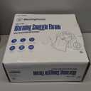 Westinghouse Electric Snuggle Throw Blankets with Foot Pocket, Wearable Heated Blanket with Sleeves, 6 Heating Levels & 2 to 10 Hours Heating Time Settings, 50 * 70"+18", Navy Blue&Ivory