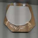BEMIS TC50TTA MARINE Toilet Seat, Small Toilet Seat Made for Boats and RVs, Durable Wood, White