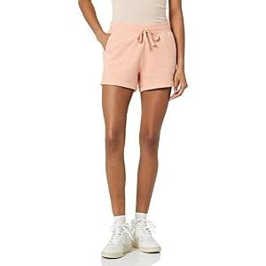 Amazon Essentials Women's Fleece Short, Coral Pink, Large
