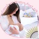 Trelaco Colostrum Collector Kit Include Sterile Sealed Breast Milk Syringes with Caps No Needle Colostrum Syringes Stickers 1 Measuring Cup Harvesting Collection for Breastmilk(50 Sets,3 ml)