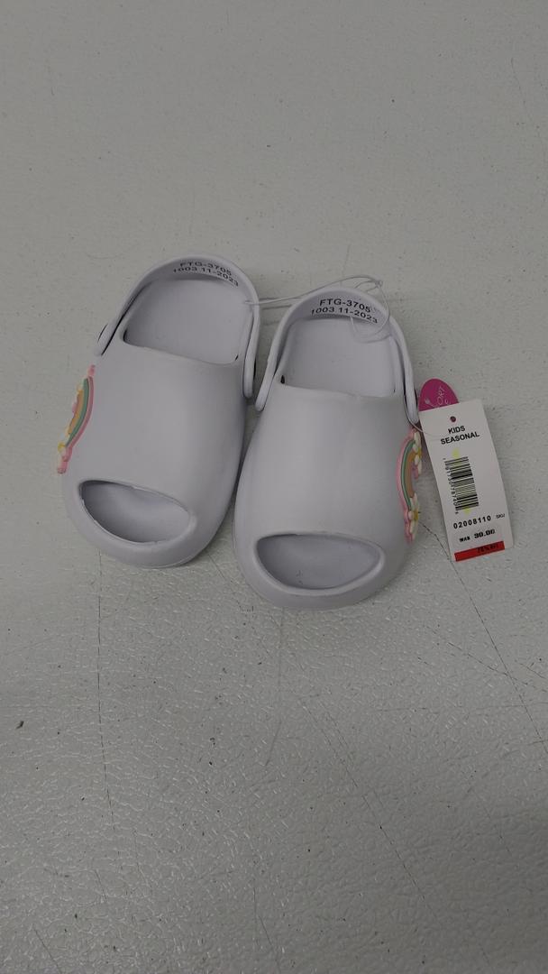 TG White Flower Sandals 8