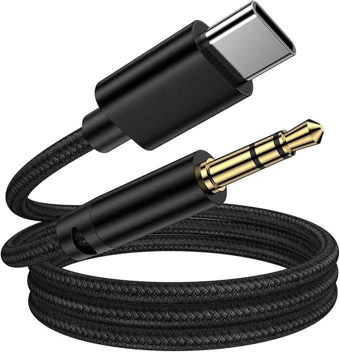 ACX USB C TO 3,5MM CABLE 6FT BK