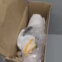 Baveke Ottoman Foot Rest Bamboo Foldable Stool, Foot Stools Small Ottman with Upholstered & X Legs, Folding Stool for Makeup, Bedroom and Living Room (Small Beige)