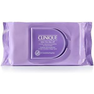 Clinique Take The Day Off Micellar Cleansing Makeup Remover Wipes For Face and Eyes | For All Skin Types | No Water Required | Perfect For Gym or Travel