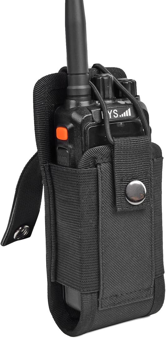 TWAYRDIO Radio Holster Molle Radio Pouch for Tactical Vest Duty Belt, Universal Two Way Radio Case Holder for Baofeng Kenwood Motorola Icom Handhelds Walkie Talkies