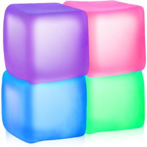 Fidget Toy Stress Cube 4 Pack, Cube Squishies Anxiety Stress Relief with Thick Substance,Fidgets for Classroom,Stress Balls for Adults Kids Children Teens