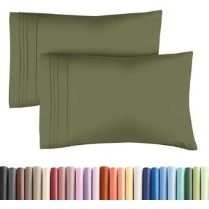 Queen Pillow Cases Set of 2 - Ultra Soft Hotel Quality Pillowcase Covers - Comfy Cozy Bedding for Women, Men, Kids & Teens - Machine Washable Pillow Protectors - 2 Pieces Set - Queen Size Sage Green (30 - Sage Green)