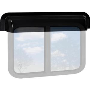 RV Window Rain Deflector Guard & Sun Visor Shade, RV Window Blade Rain Sunroof Deflector Fits 32-37 inch Wide RV Sliding&Vertical Windows,Deflects Rain and Sun Protection for Camper Van Windows