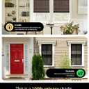 UNISHADES Cordless Bamboo Roman Shades for Windows, Blinds Size (30.5" W 48" H) Colour (BDP-Espresso)