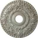 Ekena Millwork CM18ROAGC Rose Ceiling Medallion, Athenian Green Crackle