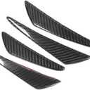 Bumper Canards, 4Pcs/Set Universal Carbon Fiber Bumper Lip Spoilers