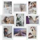 Malden International Designs 4x6 9-Opening Dimensional Collage Photo Wall Frame (White)